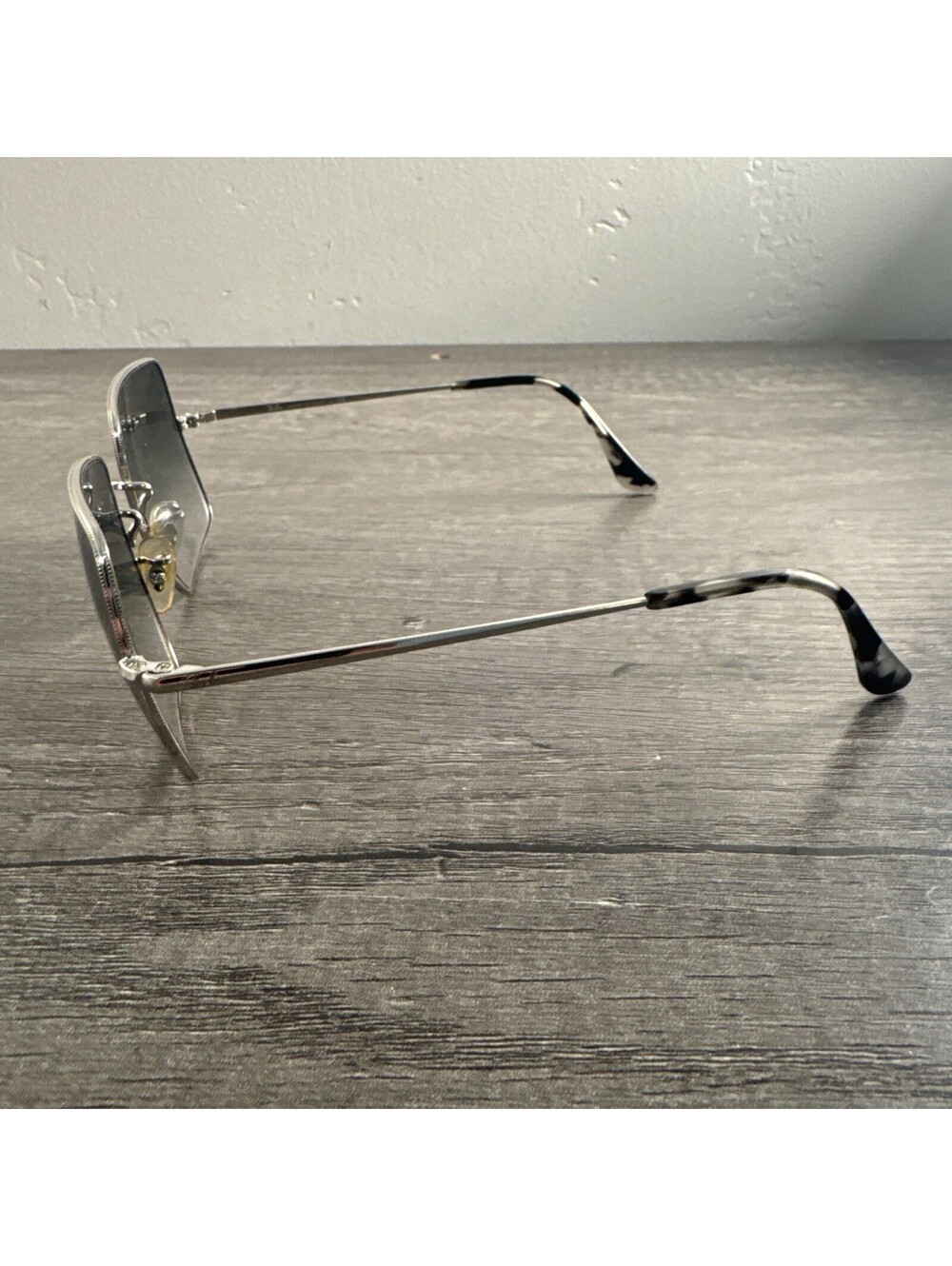 Ray Ban Sunglasses RB 1971 9149/3F Square Silver Gradient Blue Tortoise - Picture 4 of 6